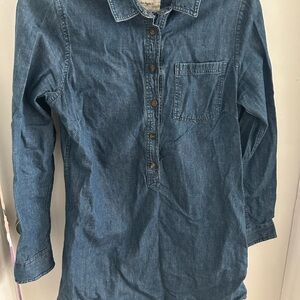 Denim Button-Up Shirt